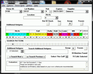 From the Search Screen you can enter your criteria for searching.